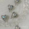 Pendientes de aleación de lujo de alta calidad con forma de gota de diamantes de imitación, tarjeta de amor de 13 mm, para hacer tú mismo, collares, pulseras, adornos de alta calidad.
