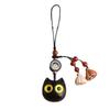 Cadena para teléfono móvil con diseño de gato de la suerte de sándalo morado, llavero de coche de loto, bonito gatito, colgante de ébano, artesanías para hombres y mujeres