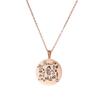 Fábrica de joyería al por mayor con marcado láser Colgante para bebé Mother Care Collar familiar cálido de acero inoxidable