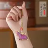 Novo Pingente Brocado de Canção Chinesa Cabacinha Borboleta Estilo Nacional Chaveiro Ornamento de Bolsa Corrente de Celular Acessórios Presente Cultural e Criativo