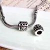 Accesorios de cuentas de aleación Huiyue agujero grande cuentas sueltas diy Yiwu galvanizado E7-04 Plata de Tíbet