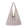 Bolso Tote Bordado con Lazo Ins, Almacenamiento Ligero, Diseño de Nicho, Bolso Pequeño de Tela Portátil, Bolso Tote Pequeño Portátil para Mujer