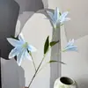 Novas Flores Artificiais de Narciso e Lírio 3D, Flores Artificiais para Salões de Banquetes de Casamento, Arranjos de Flores para Corredor de Casamento, Flores de Seda