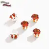 Base Redonda Plateada Seis Garras Incrustaciones de Cristal Zircón Colorido Garras Diamante Pulsera Collar DIY Accesorios de Joyería Cosidos a Mano con Diamantes