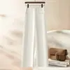Pantalones de Pierna Ancha Estrecha para Mujer, Otoño Cintura Alta Adelgazantes Nuevo Estilo 2026, Pantalones Rectos Sueltos y Fluidos, Pantalones Largos Casuales