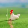 Micro Paisagem Criativa Frango de Combate Artesanato de Resina Acessórios de Decoração Pequenos Animais DIY Fofo Artesanal Pequenos Enfeites