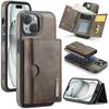 Funda tipo cartera triple M6 para iPhone 15 IP15 Plus con tarjetero magnético