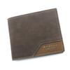 Cartera de Hombre Multifuncional Portátil con Bisagra Estampado Bronceado Corta Mate Portatarjetas Múltiples Gran Capacidad