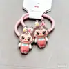 Elástico de Cabelo Labubu Fofo de Desenho Animado Acessório de Cabeça para Meninas Colorido Não Prejudicial Faixa de Cabelo Dopamina Elástico de Cabelo Infantil