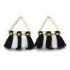 Pendientes de Aro Metálico con Borla de Abanico de Colores Accesorios para el Cabello Accesorios Colgantes Hechos a Mano DIY Colgante para Llave Colgante Pequeño
