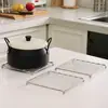 Soporte para Olla de Acero Inoxidable Engrosado, Base Aislante de Calor, Estante Versátil para Cocina Doméstica, Estante para Cocinar al Vapor, Estante Antiescaldado para Tazones y Platos, Estante Multifuncional con Drenaje
