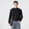 Atacado Direto da Fábrica Camisa Térmica Masculina Meia-Gola Base Acetato Lã Seda 10A Antibacteriana Roupa Íntima Estilo Básico