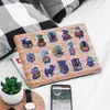 50 hojas de pegatinas de Halloween de película láser, pegatinas de decoración festiva estilo graffiti para teléfonos móviles, portátiles y tazas de agua