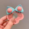 Horquilla con forma de oreja de gatito para niña, accesorio para el cabello con dibujos animados, horquilla pequeña y bonita, para el flequillo