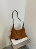 Bolsa Tote Grande Capacidade Transfronteiriça Feminina 2026 Novo Estilo Fashion Chic Nicho para o Dia a Dia Bolsa de Ombro Único Bolsa HOBO de Braço