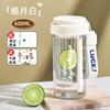 Taza de Agua Gran Capacidad Portátil para Mujer Ventosa Nuevo Alto Valor de Color Separación de Té y Agua Taza de Tritán para Té Verano