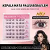 Pestañas Postizas de Dibujos Animados de Seis Filas, Sin Pegamento, No Necesitan Quitarse, Autoadhesivas Estilo Natural de Racimos Individuales, Populares entre Grupos Femeninos, Superventas Transfronterizo