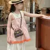 Bolsa Infantil 2026 Nuevo Modelo Bolso Cruzado Vintage de Gama Alta Elegante Cierre Bolso de Mano Mini Bolso Kelly para Niñas