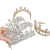 Faixa de Cabeça com Coroa para Meninas Tiara de Cabelo com Strass de Princesa para Crianças Presente de Aniversário para Menina Faixa de Cabeça para Bebê Acessório de Cabelo com Coroa Presilha de Cabelo