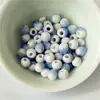 Contas de cerâmica Jingdezhen contas esmaltadas coloridas contas soltas de cerâmica atacado pulseira joias contas mistas de cerâmica 8mm