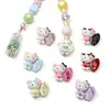 Aleación Hada Fresas Ramo Gato Kt Cuentas de Mano Pulsera DIY Hecha a Mano Collar Accesorios de Joyería Paquete de Materiales