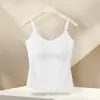 Camisole canelada de alça fina multitaamanho para mulheres, regata sem costura, design integrado, costas bonitas, tomara-que-caia, adequado para usar em camadas ou sozinho