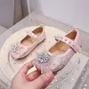 Zapatos de Princesa para Niñas 2026 Nuevo Estilo Primavera y Otoño Zapatos Individuales de Suela Suave para Niños con Pedrería para Niños Pequeños y Mayores