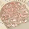Estilo Fresco y Elegante Cuentas de Cristal de Forma Irregular, Cuentas Sueltas de Vidrio con Agujero Recto, Materiales para Accesorios de Joyería de Pulsera y Collar Hechos a Mano para Bricolaje, Enfilado de Cuentas