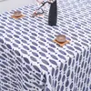 Tela de algodón y lino floral japonesa con estampado a cuadros cortina sofá tela de lino grueso mantel fresco tela y fondo de cabeza de tela