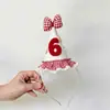 Presente de aniversário infantil: Faixa de cabelo de bolo de morango, faixa de cabelo de desenho animado fofa para meninas, faixa de cabelo de bebê, não aperta a cabeça, acessório de cabelo para menininha