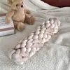 Almofada Decorativa para Sofá Estilo Ins Nórdico, Almofada de Veludo, Almofada Trançada Feita à Mão para Cabeceira de Cama, Almofada Decorativa Torcida para Sala de Estar