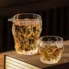 Estilo Japonés Taza de Feria de Tocón Set con Colador de Té Separador de Té de Vidrio Taza Pública Engrosada Mar de Té Accesorios para Juego de Té Kung Fu