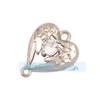 L58 M55 Acessórios para joias DIY micro-incrustados coração de pêssego lua animal borboleta rosto sorridente zircônia conexão