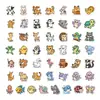 Pegatinas de Animales Tamaño Pequeño Líneas Gruesas Lindas Taza de Agua Computadora Portátil Decoración de Regalo Papelería Impermeable Pegatinas Pequeñas