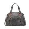 Comércio Exterior Feminino Outono/Inverno Retrô Bolsa Tote de Grande Capacidade para o Dia a Dia Toque de Luxo Passeio Viagem Bolsa de Ombro Único Transversal Transfronteiriça