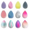 2024 nuevo huevo de belleza de terciopelo huevo de pluma no absorbe polvo suave flocado puff de terciopelo largo burbuja de agua más grande uso dual en seco y húmedo