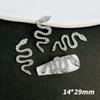 Nueva joyería de uñas de serpiente pequeña transfronteriza, pegatinas de uñas tridimensionales de serpiente de aleación de diamante grande, joyería de metal con destellos de diamantes de imitación