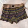 Estilo Étnico Retro Algodón Puro Ropa Interior Masculina Modernos Calzoncillos tipo bóxer Estampados Holgados Talla Grande Calzoncillos tipo bóxer Retro para Hombre