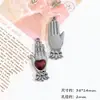 Colgante de Teléfono Móvil con Alas de Corazón Gótico Retro Personalizado Transfronterizo Europeo y Americano, Collar, Pulsera, Accesorios de Joyería