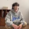 Sudadera con Capucha Estilo Japonés para Hombre, Primavera y Otoño, Estilo Americano, Marca de Tendencia Nueva 2025, Corte Holgado, Talla Grande, Top Fresco y Elegante, Estilo Hong Kong