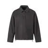 Ropa Vintage Yidao Otoño 2026 Nuevo Retro Americano de Gama Alta Mezcla de Lana Color Sólido Cuello Polo Desplegable Sudadera para Hombre