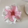 Nuevo Diseño Coreano de Nicho Hecho a Mano Encaje Plisado Encaje Banda para el Cabello Doble Capa Intestino Grande para el Cabello Accesorios para el Cabello