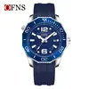 Reloj para Hombre Ofns Casual Europeo y Americano Más Vendido Moda Impermeable Luminoso Escala Digital Reloj de Cuarzo Aleación con Calendario Reloj