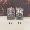 Nuevo Colgante de Llavero Rectangular de Aleación con los Ocho Dioses Guardianes Zodiacales Accesorio Zodiacal