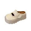 Meias Pantufas Fechadas Estilo Fada com Plataforma e Solado Grosso para Mulheres, Novas Sandálias Mary Jane Birkenstock Primavera e Verão 2026