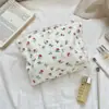 5832 Bolsa de Maquiagem Coreana Ins de Renda Floral Leve e de Grande Capacidade para Saída Armazenamento de Maquiagem Batom e Bolsa de Organização