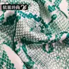 Tecido de Designer Feminino da Moda com Estampa de Pele de Cobra, Tecido Estampado Personalizado Atacado, Novos Modelos em Estoque