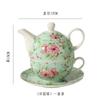 Tetera de cerámica estilo británico creativa individual Tetera de té juego de té Té para uno