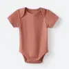 Body de Algodón Puro Canalé para Recién Nacido Romper Triangular Ropa de Bebé Certificado Gots Hecho a Medida Transfronterizo