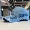 Boné de beisebol vintage desgastado lavado feminino chapéu de sol para primavera e verão moda letra lateral boné versátil masculino